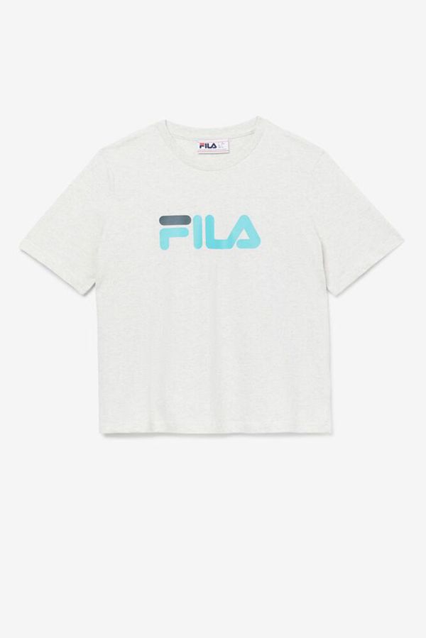 Fila Miss Eagle Oversized Graphic Women's Tee - Blue Turquoise,NZ 184-48135